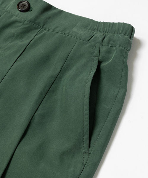 MR.OLIVE | T-R POWDER CLOTH - 2TACK WIDE EASY PANTS ツータックイージーワイドパンツ