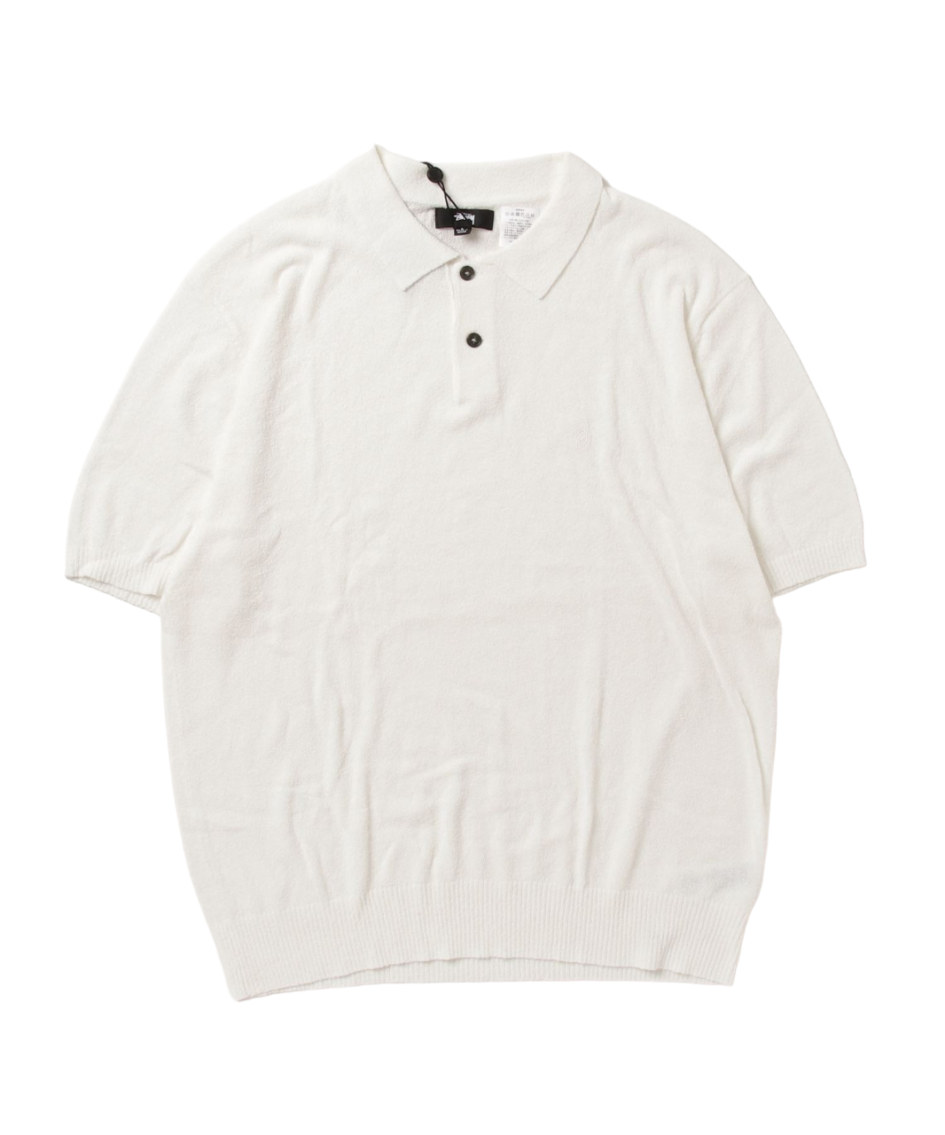 TEXTURED SS POLO SWEATER