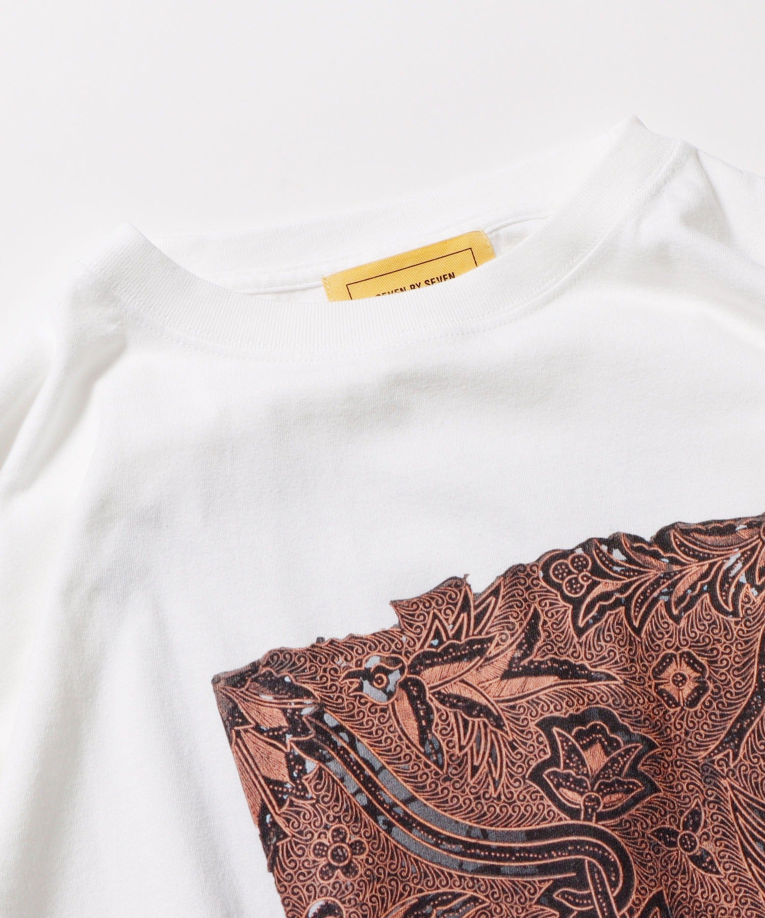 SEVEN BY SEVEN/セブン バイ セブン TRANSFER PRINT TEE L/S - Wood stamp -