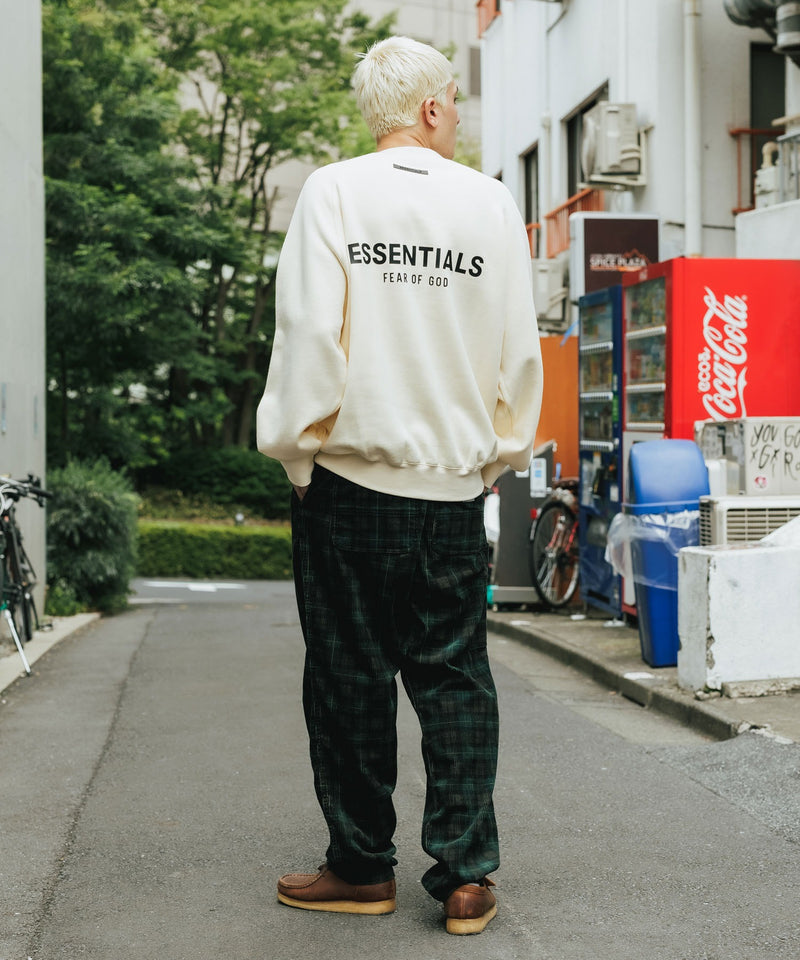 ESSENTIALS/エッセンシャルズ BACK LOGO CREW SWEAT SHIRTS