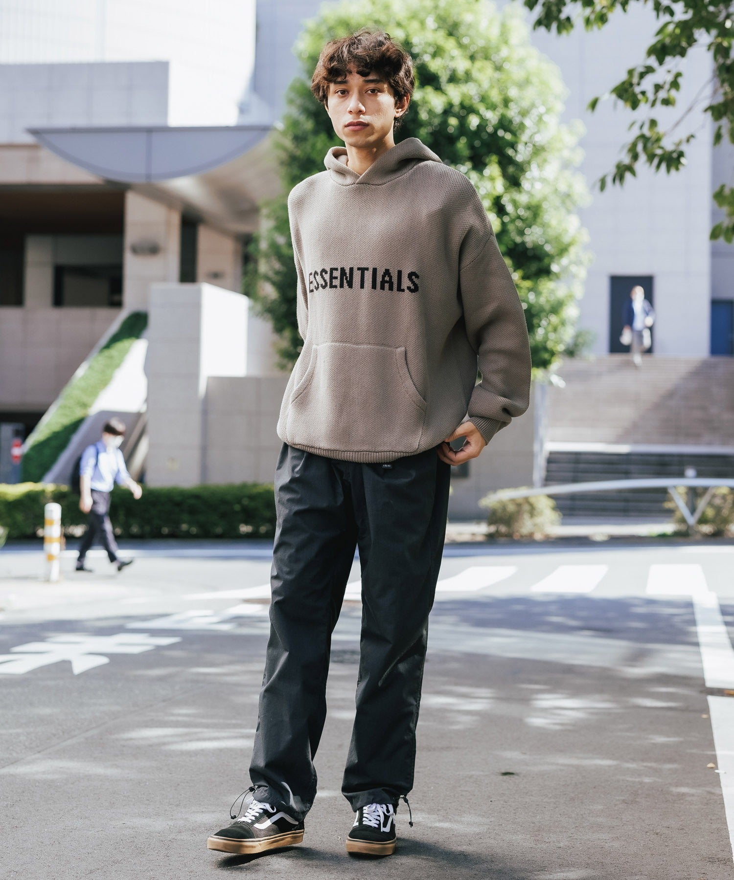 FOG ESSENTIALS/エッセンシャルズ FRONT LOGO HOODIE KNIT