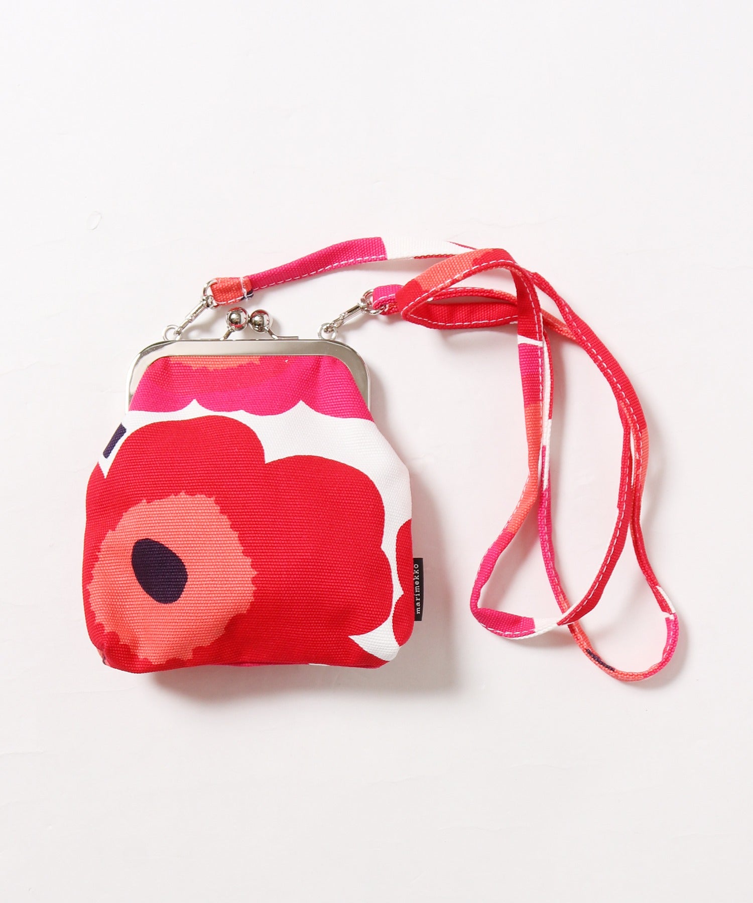 marimekko/マリメッコ ROOSA MINI UNIKKO がま口ショルダーバッグ