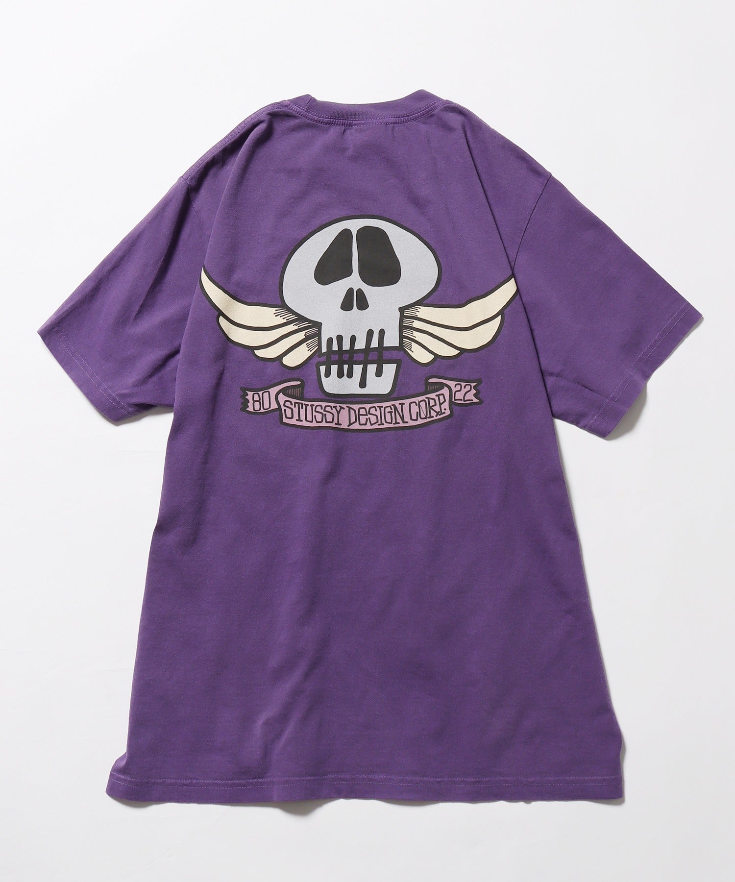 STUSSY/ステューシーから SKULL WINGS PIG. DYED TEE