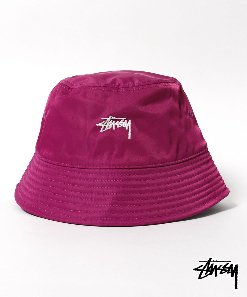 STUSSY/ステューシー Satin Nylon Deep Bucket Hat