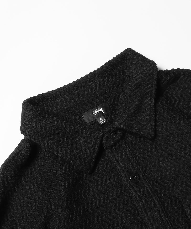 STUSSY/ステューシー Textured Wool CPO LS Shirt
