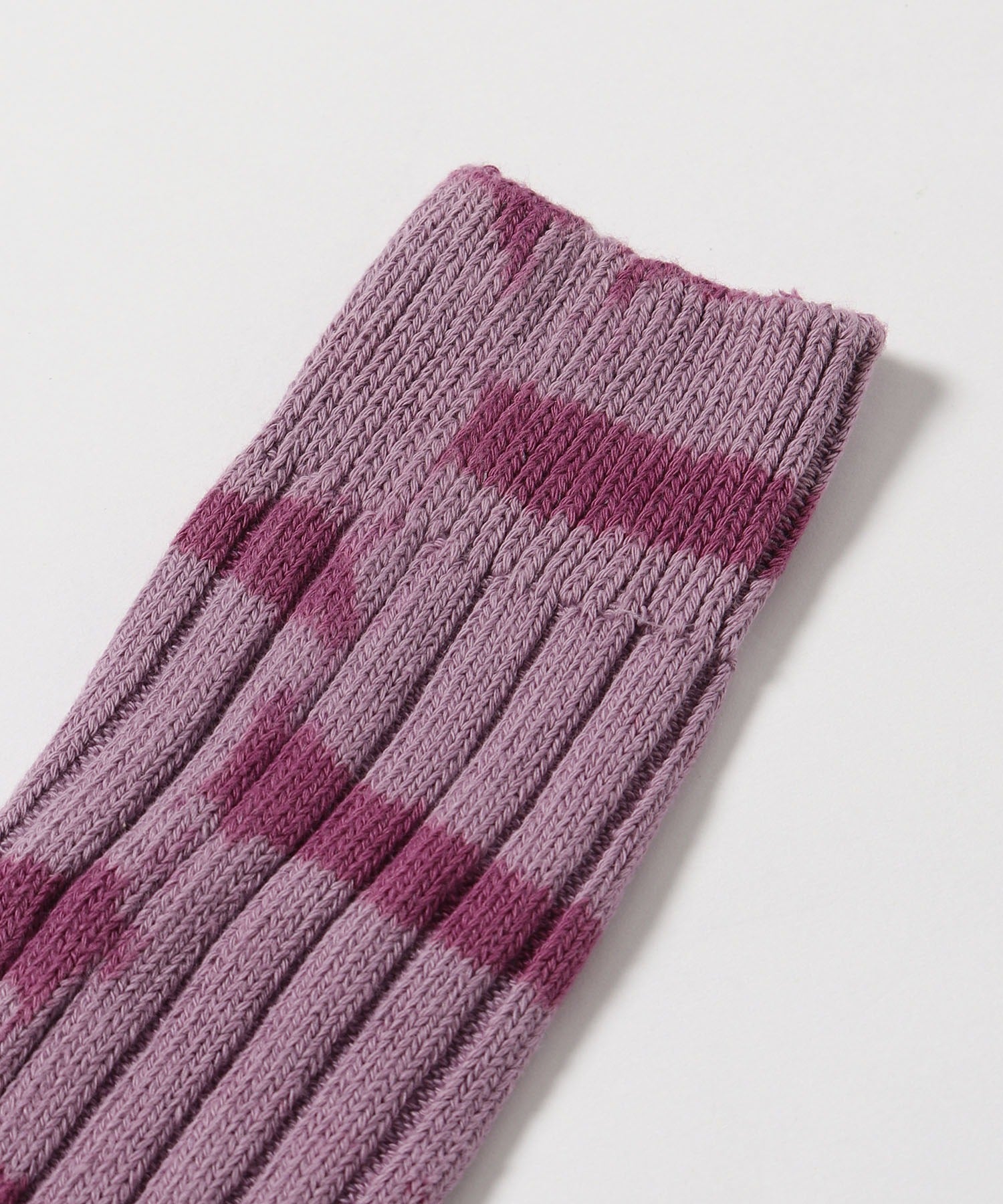 STUSSY/ステューシー Dyed Stripe Ribbed Crew Socks