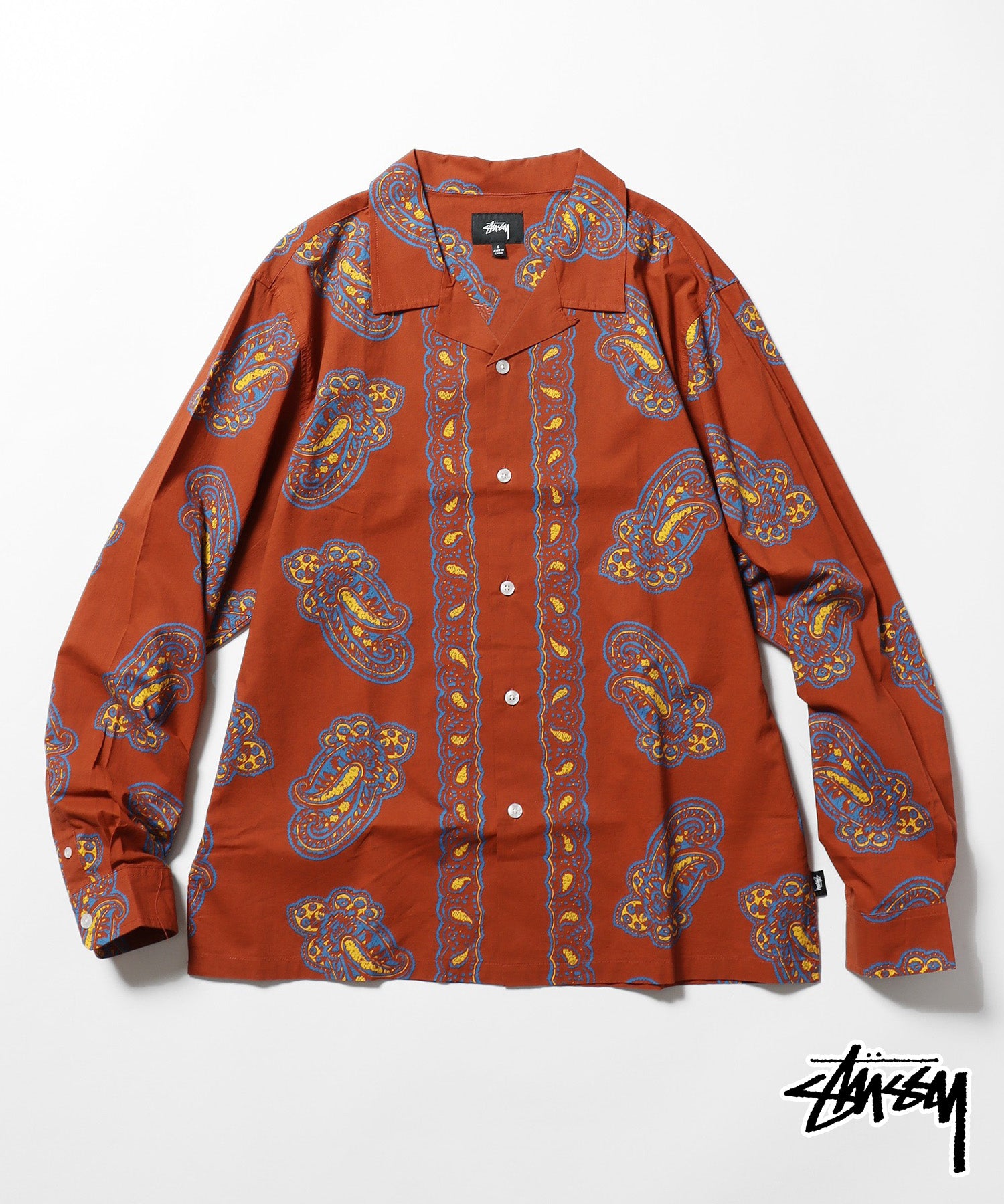 STUSSY/ステューシー Big Paisley LS Shirt