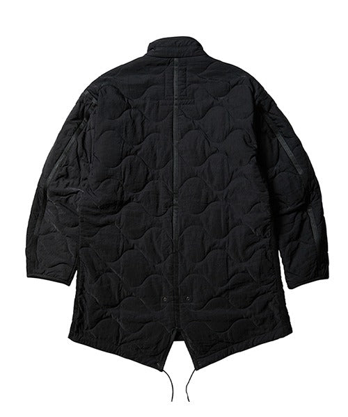 QUILTED FISHTAIL COAT