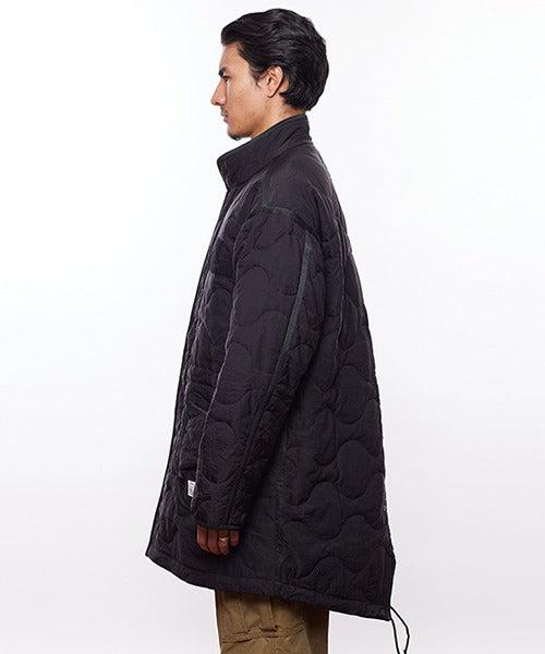 QUILTED FISHTAIL COAT