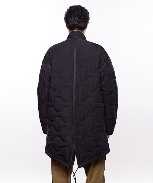 QUILTED FISHTAIL COAT