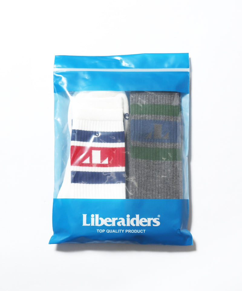 Liberaiders/リベレイダース 2-PACK LINE LOGO SOCKS