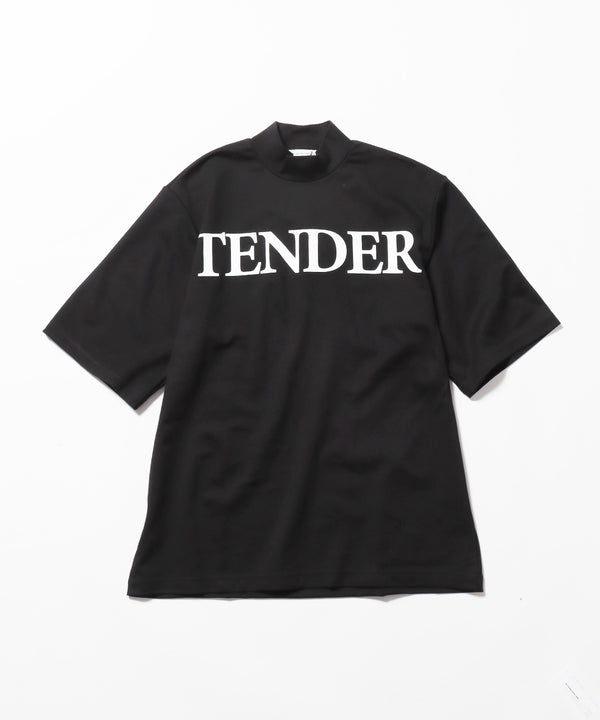 TENDER PERSON/テンダーパーソン "TENDER"LOGO MOCK NECK TEE