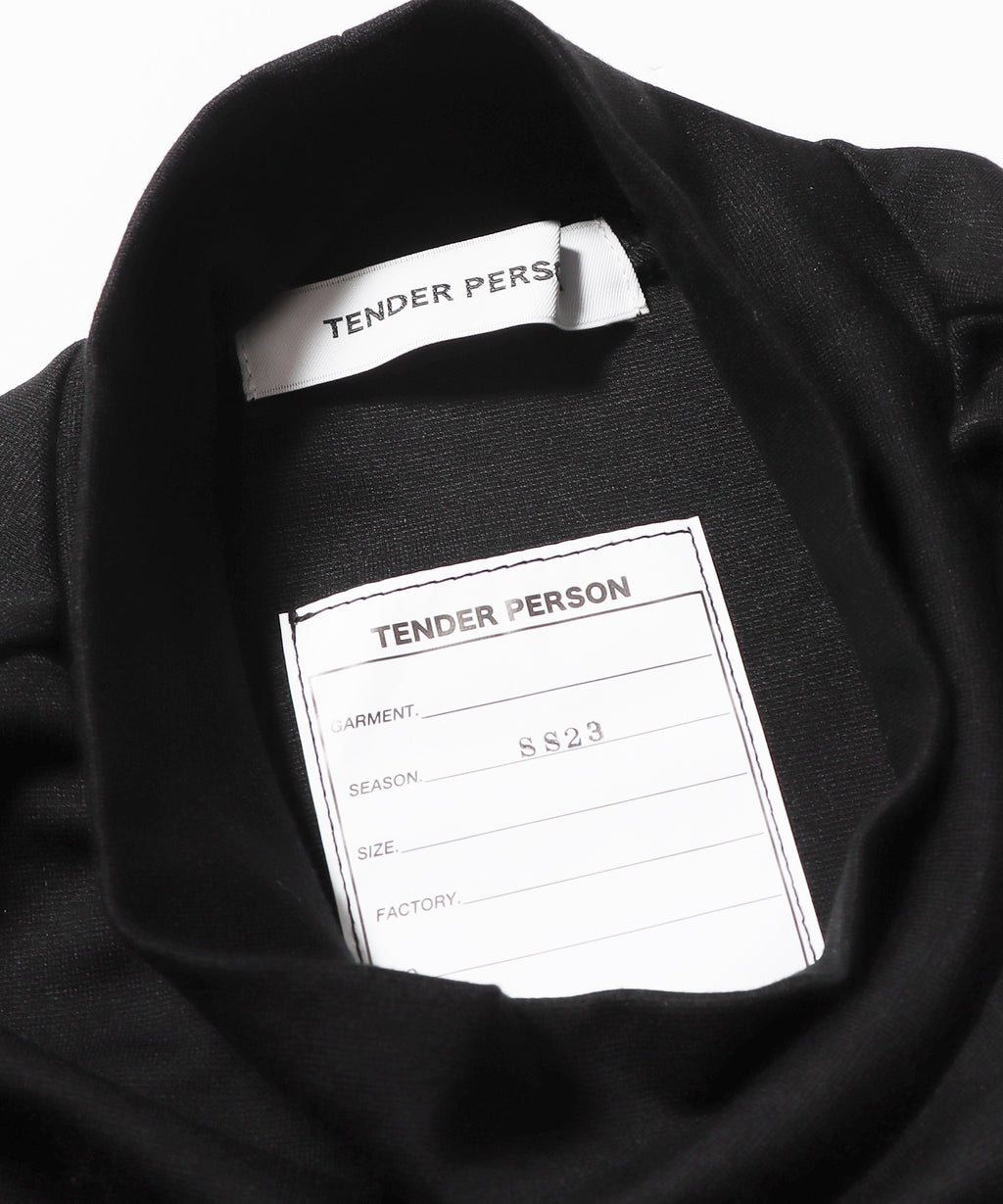 "TENDER" LOGO MOCK NECK TEE