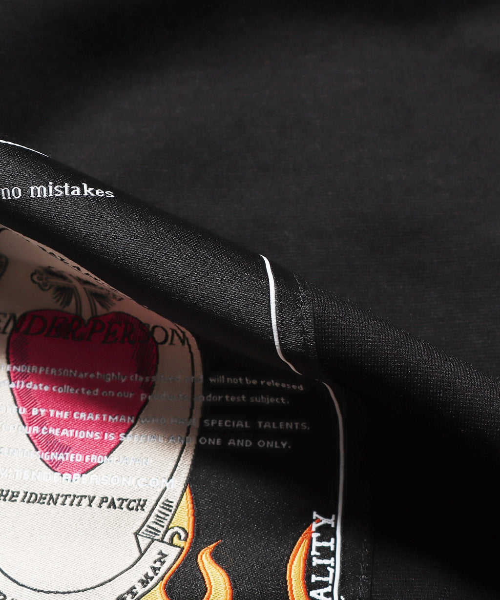 "TENDER" LOGO MOCK NECK TEE