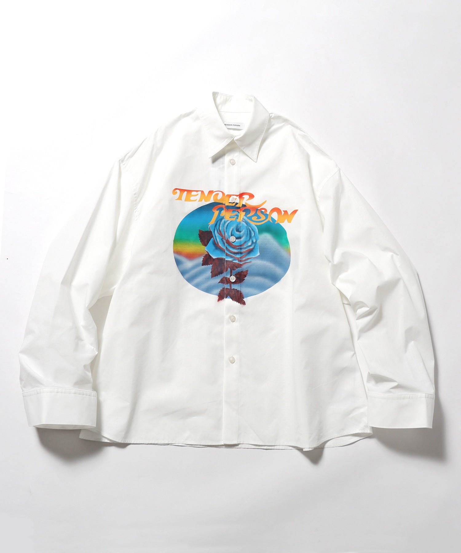 TENDER PERSON/テンダーパーソン ROSE AIRBRUSH SHIRT – ROOP TOKYO