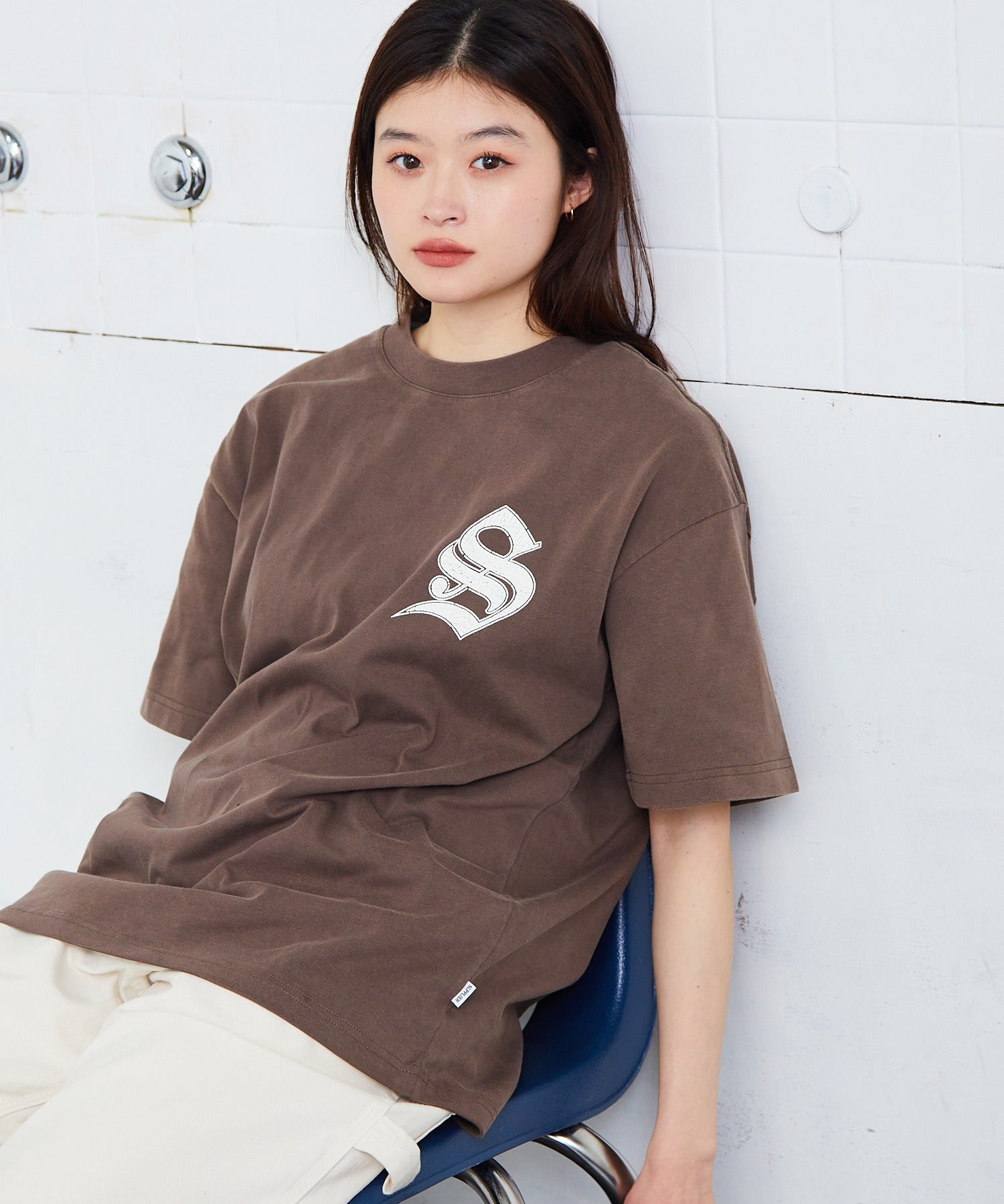 SUPPLIER/サプライヤー VINTAGE WASHED S LOGO TEE 半袖Tシャツ