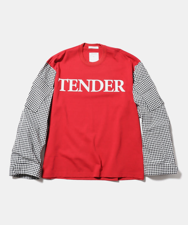 TENDER PERSON/テンダーパーソン GINCHAM LONG TEE
