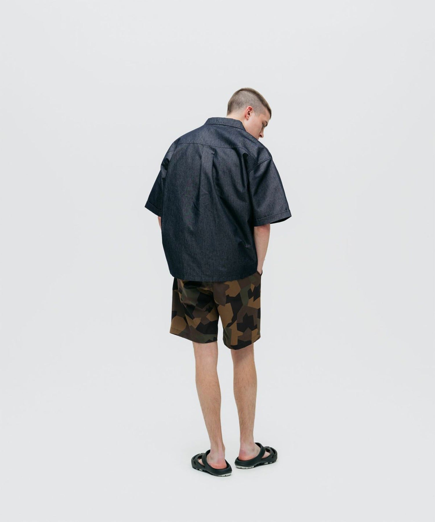 WILD THINGS/ワイルドシングス ELASTIC NYLON PRINT SHORTS